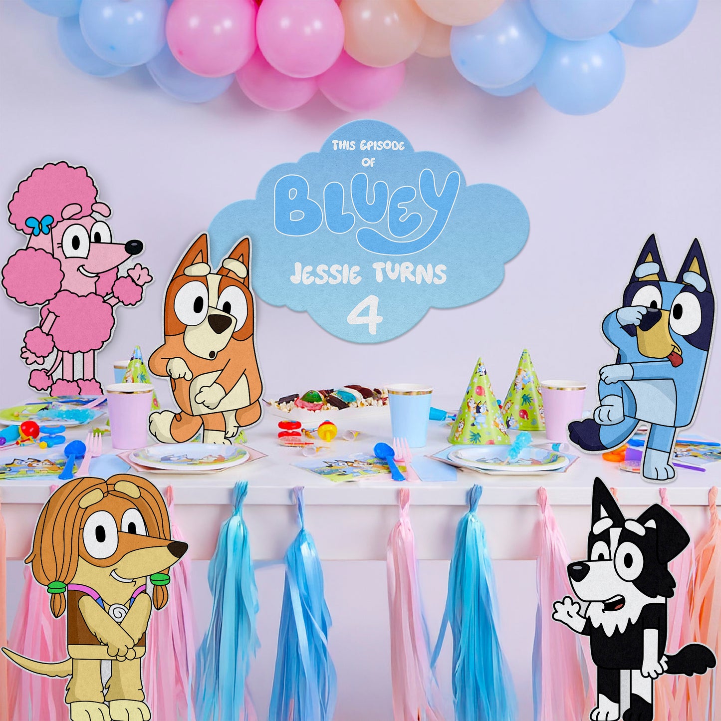 Bluey Foam Board Cutouts