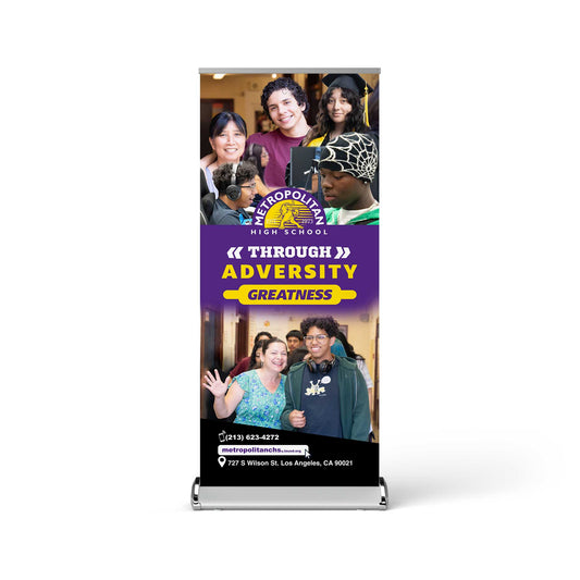 Education Banner Stand Deluxe